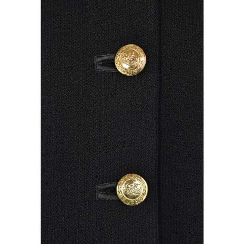 St. John Basics Long Black Jacket w/ Nehru Collar - image 3
