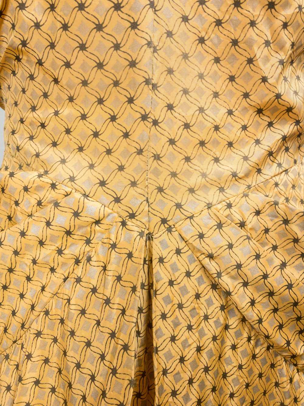 40s 50s Golden Sun Gown | M/L - image 6