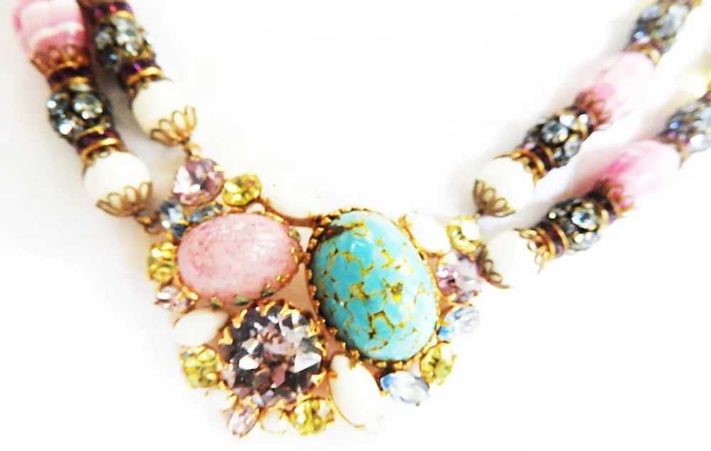 Magnificent Hobe Vintage Necklace Jaw Dropping Mu… - image 2