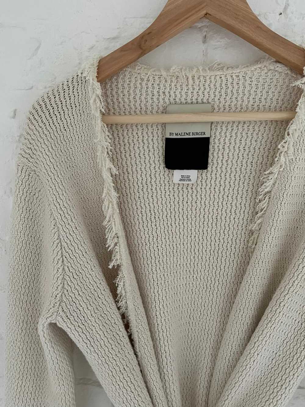 By Malene Birger Fringe knit cardigan sweater (Xs) - image 4