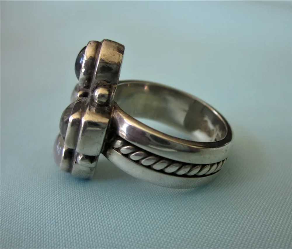 Stunning Signed Sarda Sterling Silver and Moonsto… - image 3