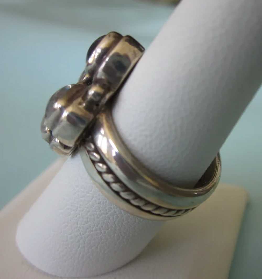Stunning Signed Sarda Sterling Silver and Moonsto… - image 4