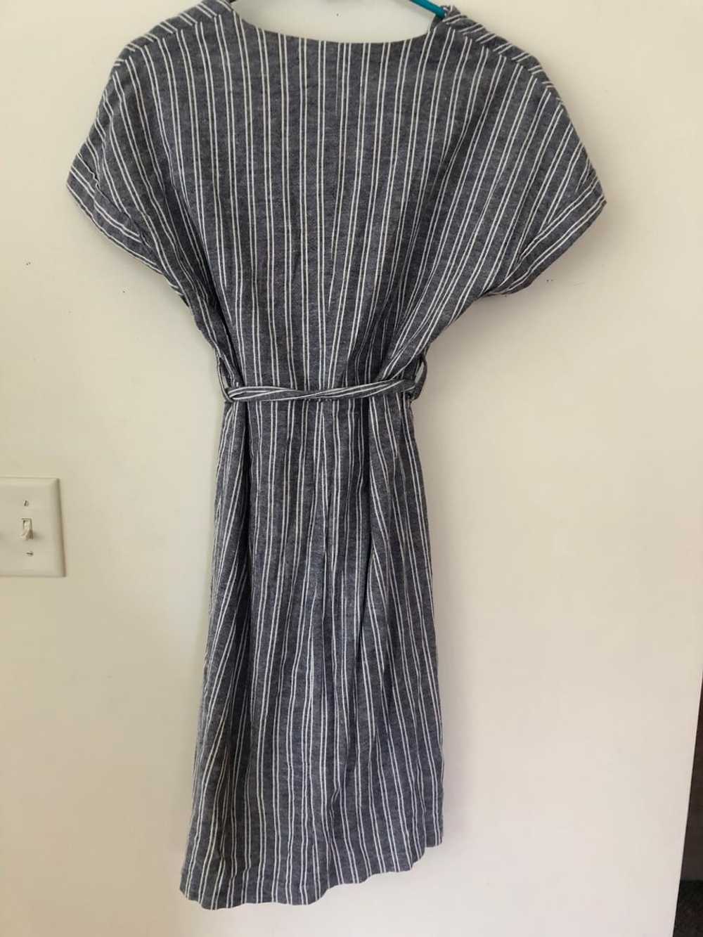 HFEN Boutique Striped Linen buttondown dress (med… - image 3