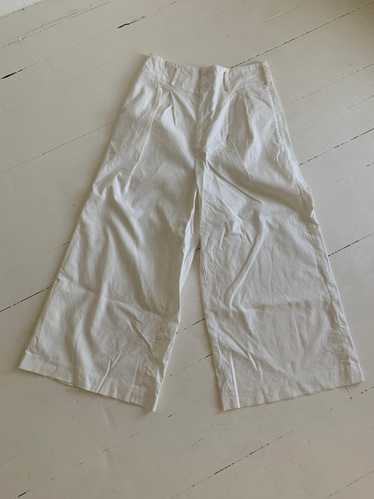 Apiece Apart White wide leg pants (4)