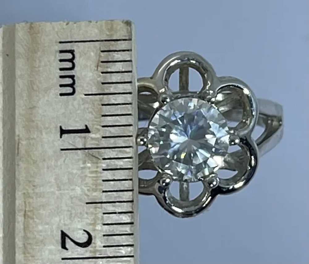 14k Moissanite Ring, Free Resize - image 2