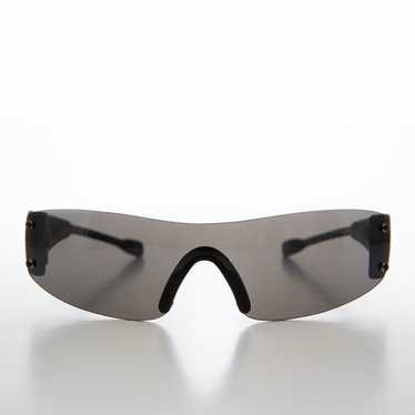 Sporty Wrap Around Shield Mono Lens Sunglass - Wo… - image 1