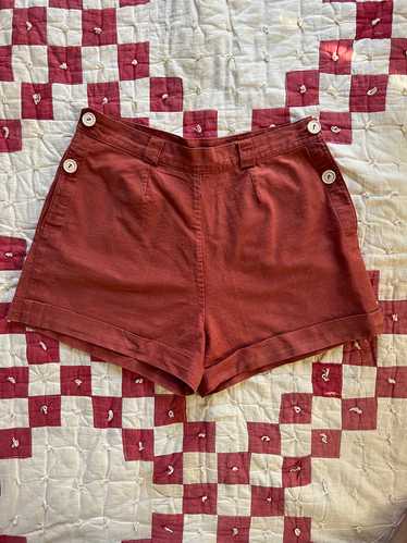 Vintage 1950s Side Button Shorts (26 W)