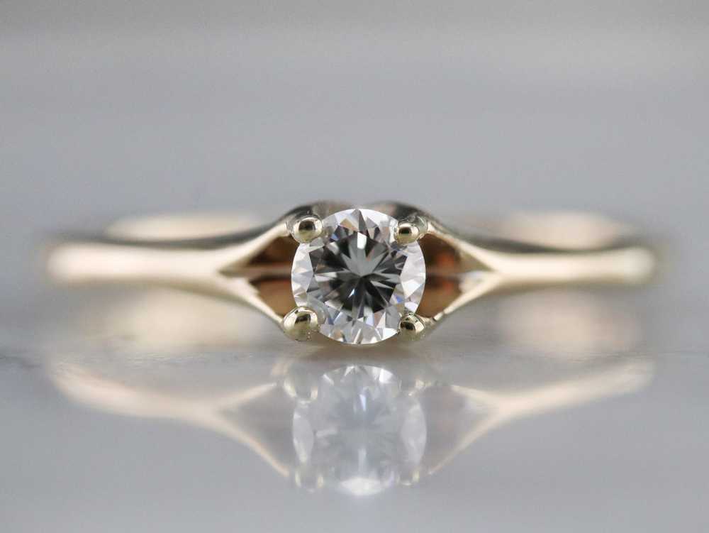 Vintage Diamond Engagement Ring - image 2