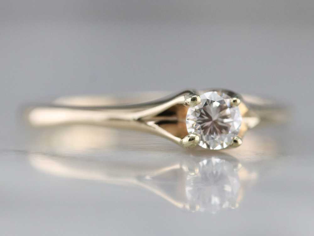 Vintage Diamond Engagement Ring - image 3