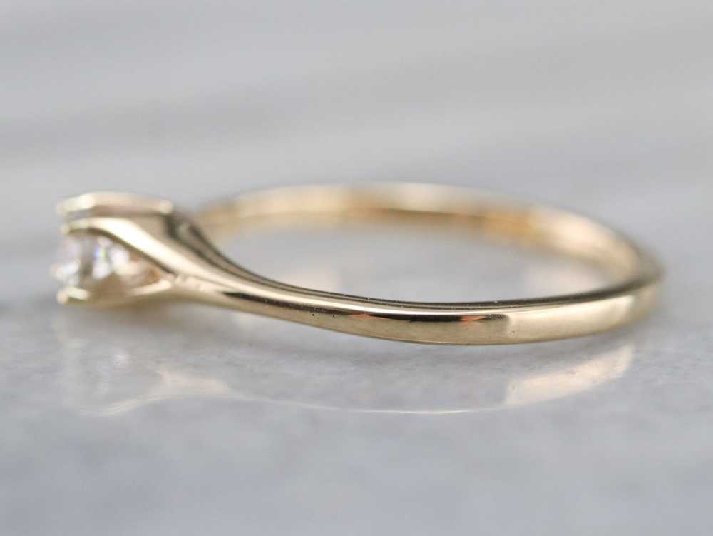 Vintage Diamond Engagement Ring - image 4