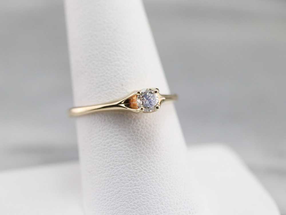 Vintage Diamond Engagement Ring - image 7