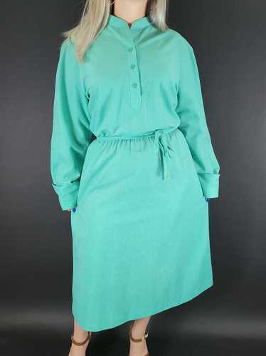 70s Trends by Jerrie Lurie Long Sleeve Dress
