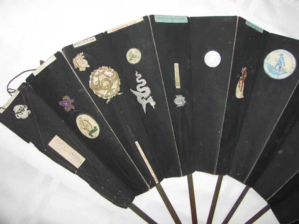 Antique Scrap Souvenir Fan Hand Fan Circa 1900 - image 6