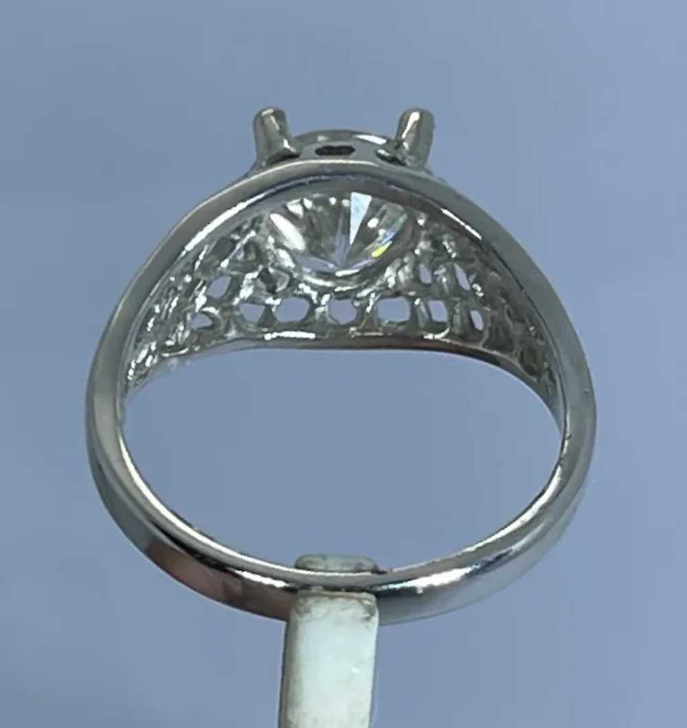 14k Moissanite Ring, Free Resize - image 2