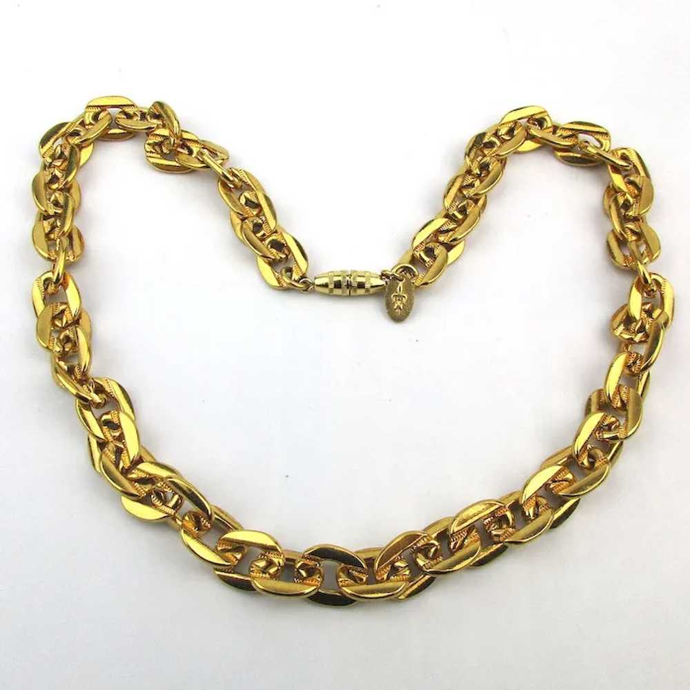 Vendome Goldtone Link Chain Necklace - image 2