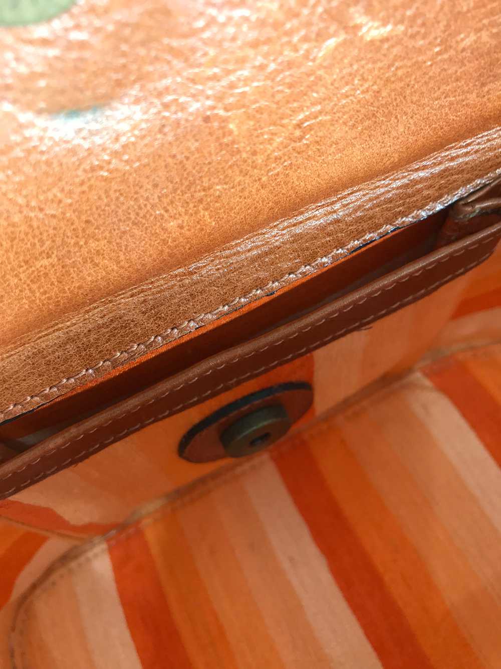 Eric Javits Woven Raffia, Cord & Leather Handbag - image 8