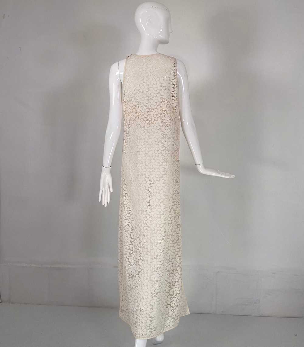 Jiki Monte Carlo Creations Off White Lace Maxi Sh… - image 4