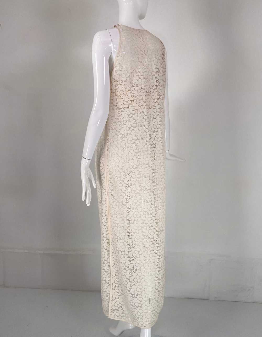 Jiki Monte Carlo Creations Off White Lace Maxi Sh… - image 5