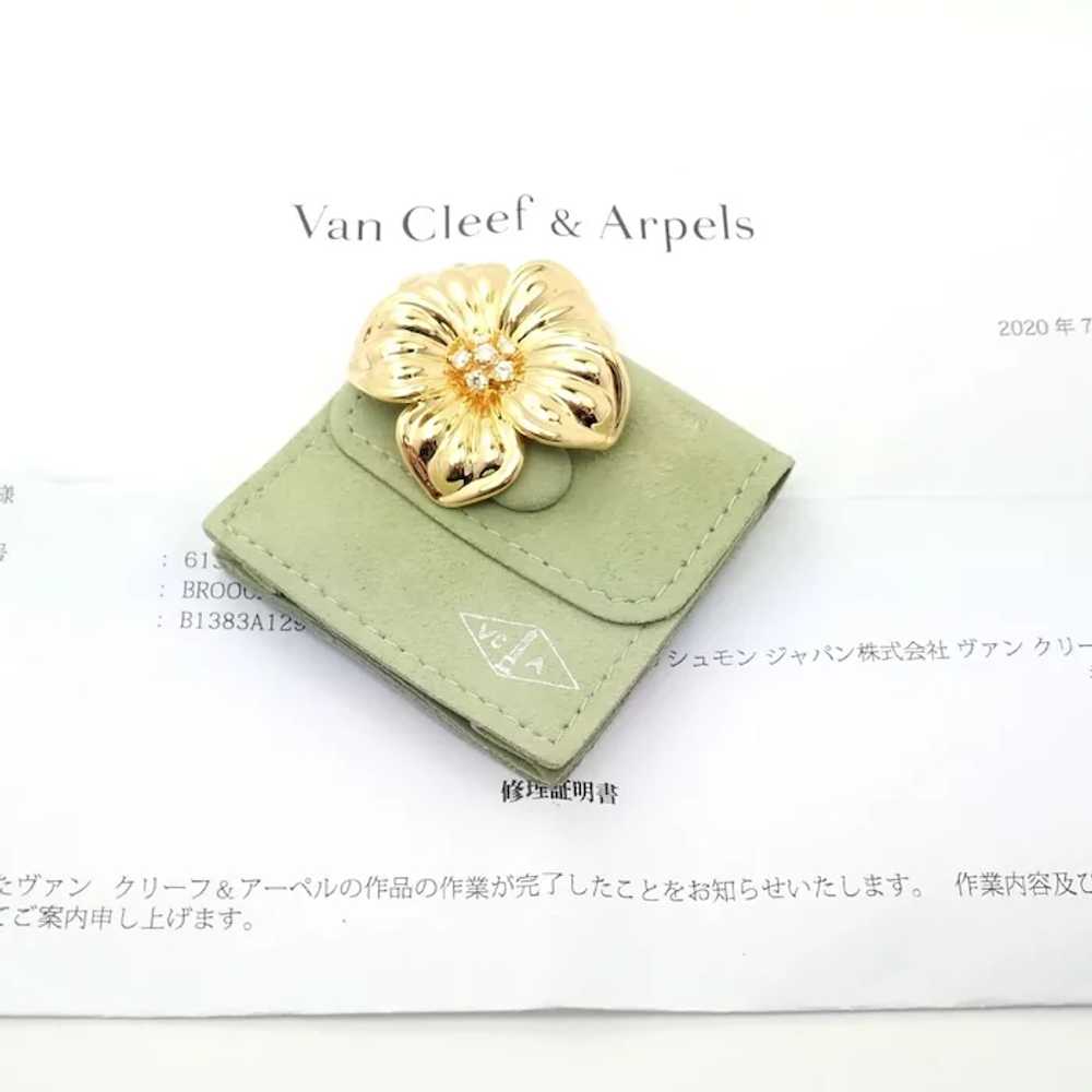 Authentic Van Cleef & Arpels Diamond 18k Yellow G… - image 3