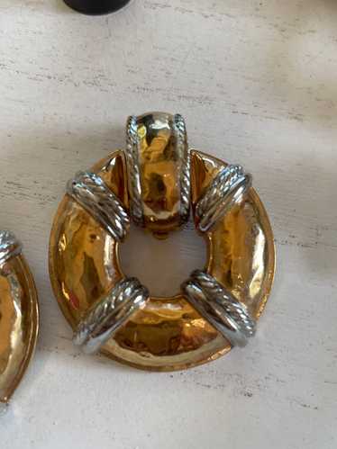 Givenchy Life Preserver Vintage Earrings - image 1