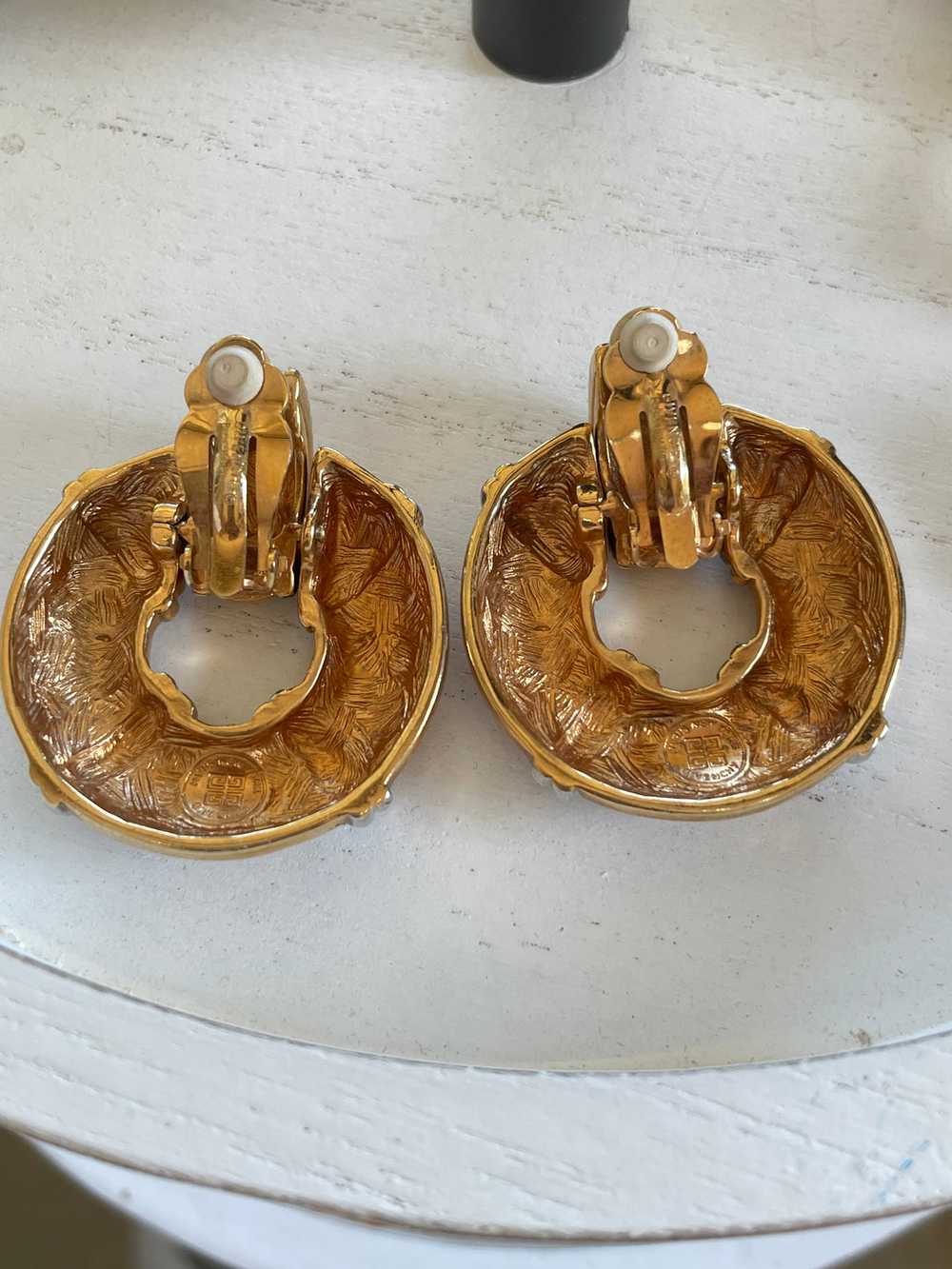 Givenchy Life Preserver Vintage Earrings - image 4