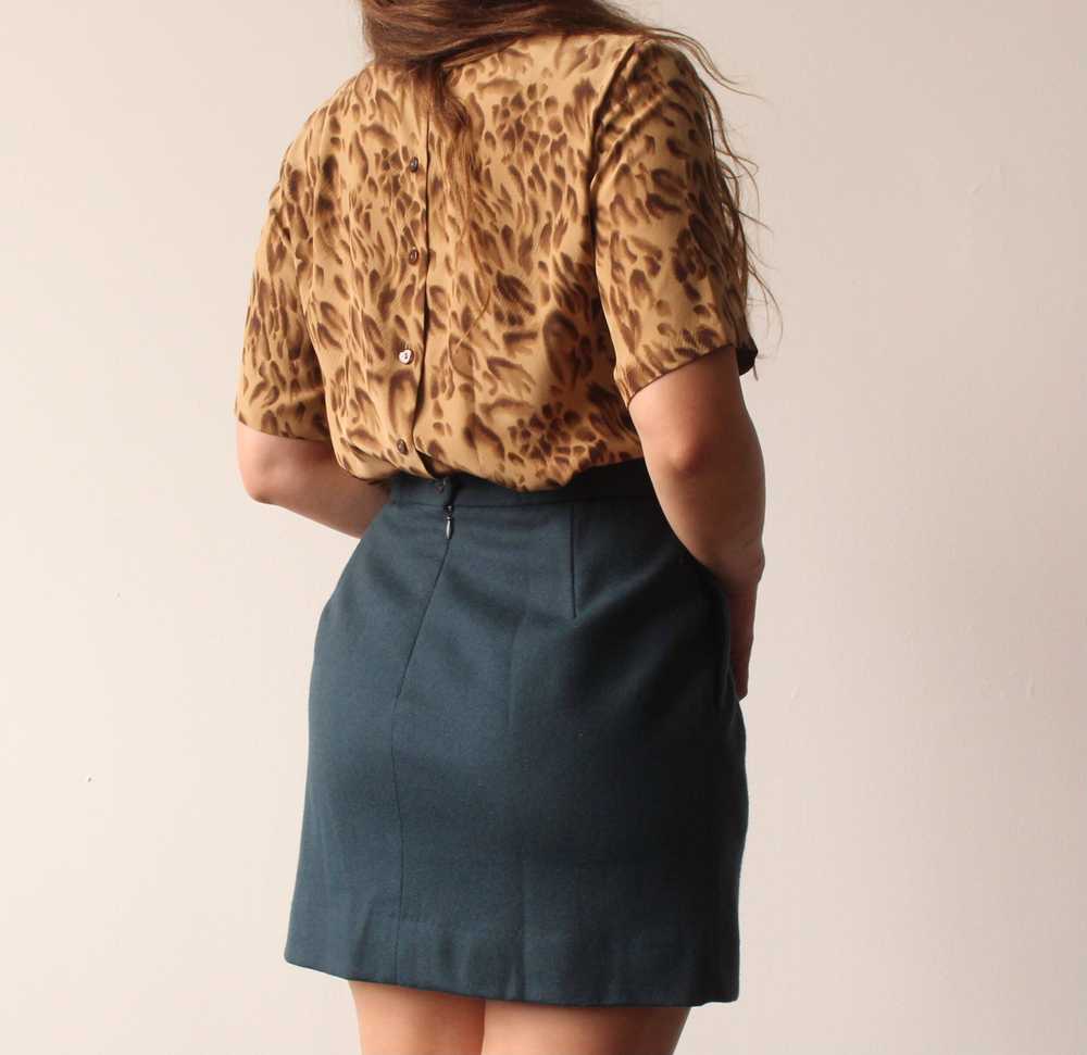 Vintage Softest Silk Leopard Blouse - image 3