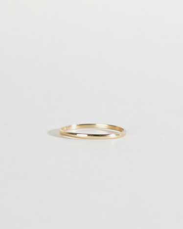 14k Gold Band Ring / size: 9 - image 1