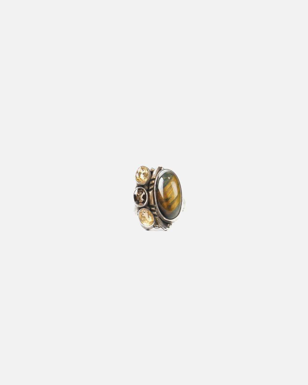 Silver x Tiger Eye Ring - image 1