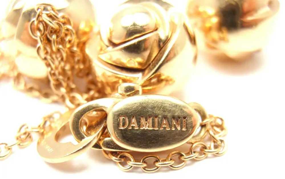 Authentic Damiani BOCCIOLO 18k Rose/White Diamond… - image 7