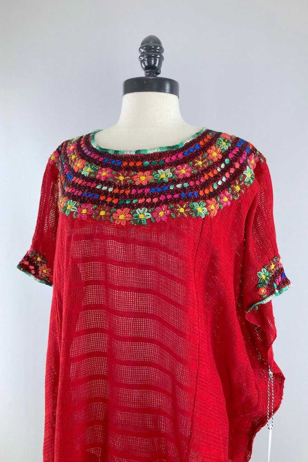 Vintage Embroidered Cotton Tunic - image 2