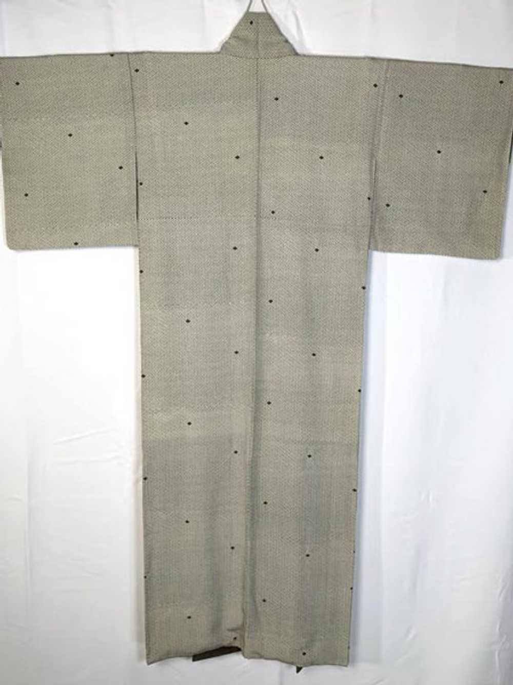 Dark Olive & White Edo Komon - image 1