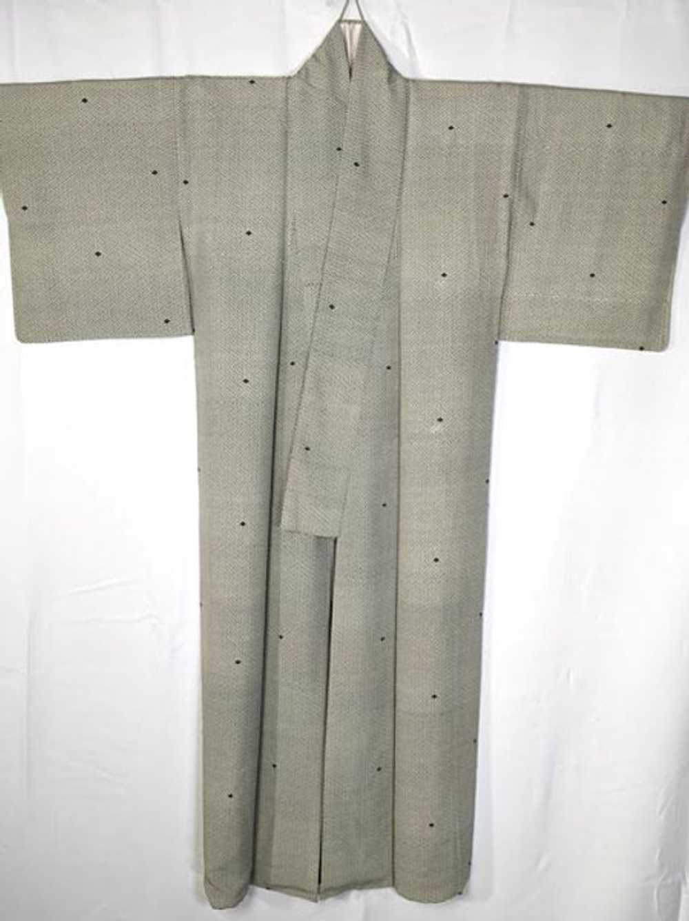 Dark Olive & White Edo Komon - image 4