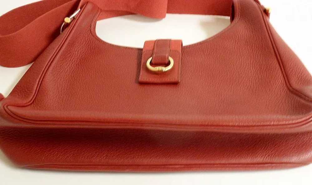 Authentic! Hermes Tsako Sako Convertible Red Arde… - image 5