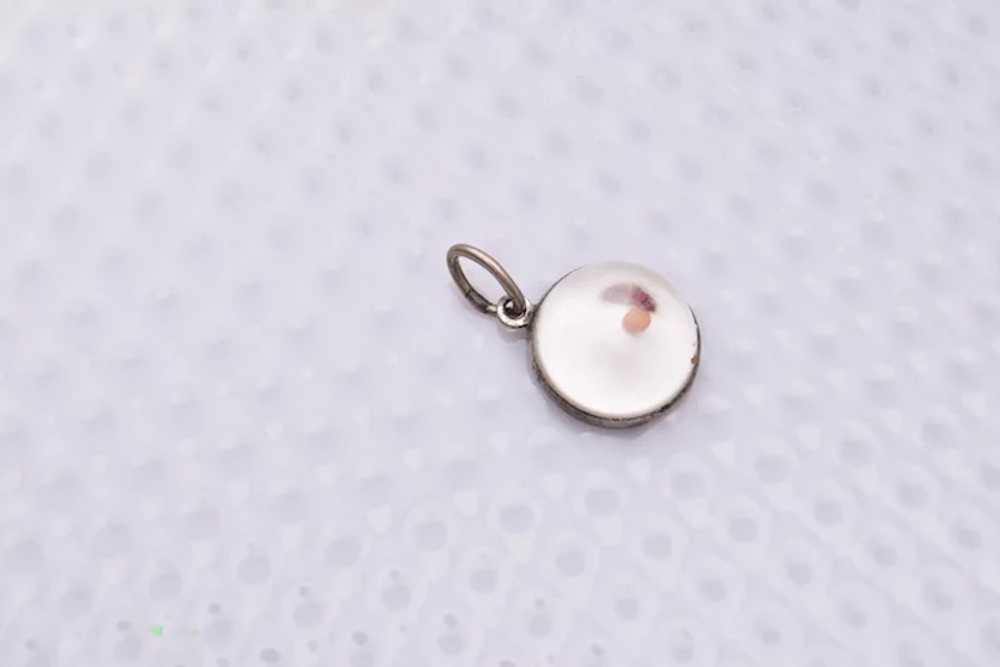 Sterling Mustard Seed Charm and Bible Verse - image 2