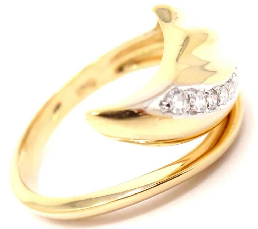 Authentic! Damiani 18k Yellow Gold Diamond Ring - image 5