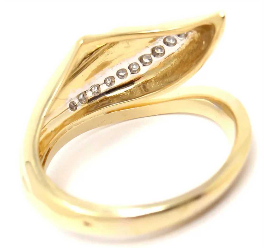 Authentic! Damiani 18k Yellow Gold Diamond Ring - image 6
