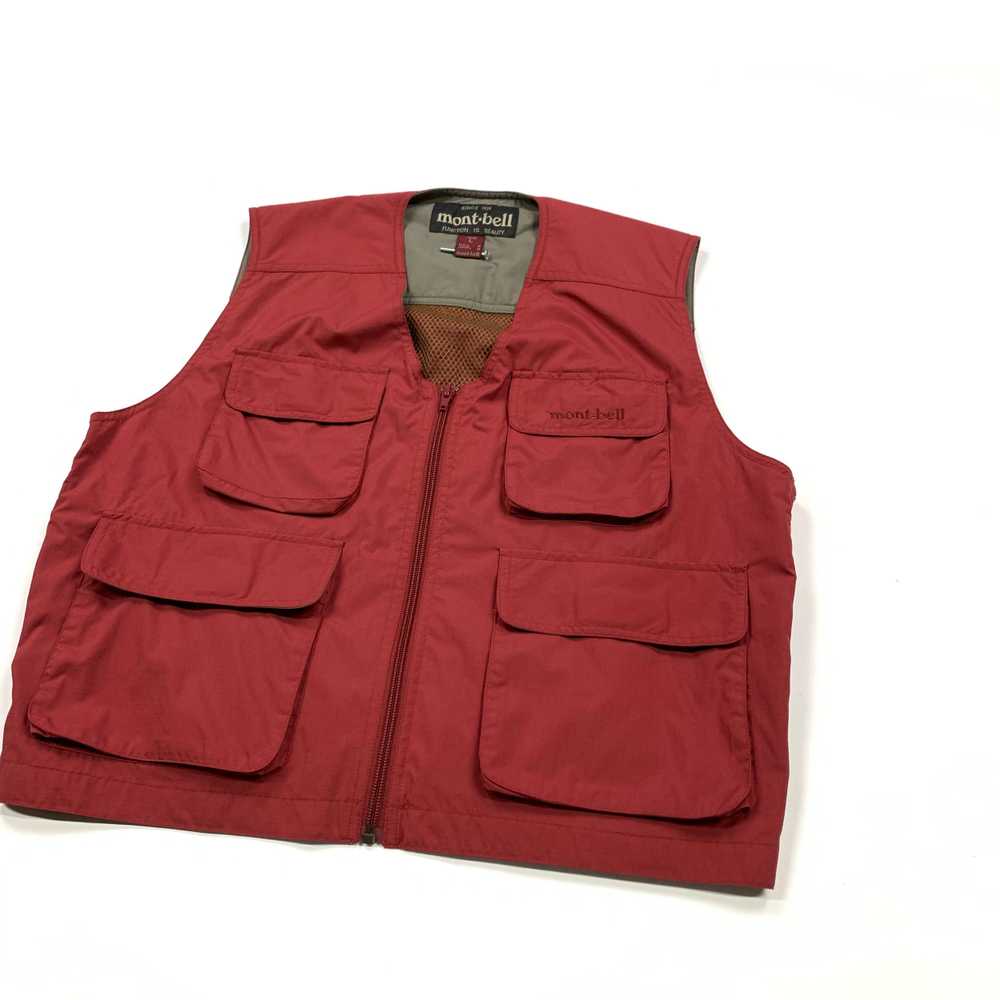 Mont-Bell 90s Ripstop Cargo Vest (Red) - image 3