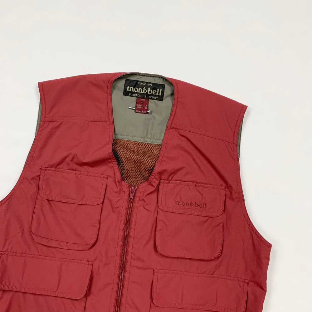 Mont-Bell 90s Ripstop Cargo Vest (Red) - image 4