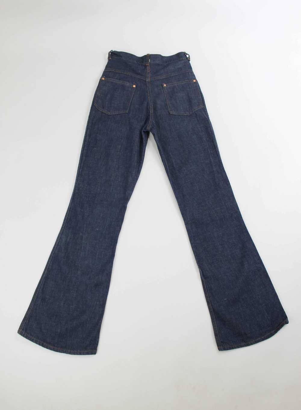 70s LEMON FRONG BELL BOTTOMS - SIZE 24 & 25 - image 2