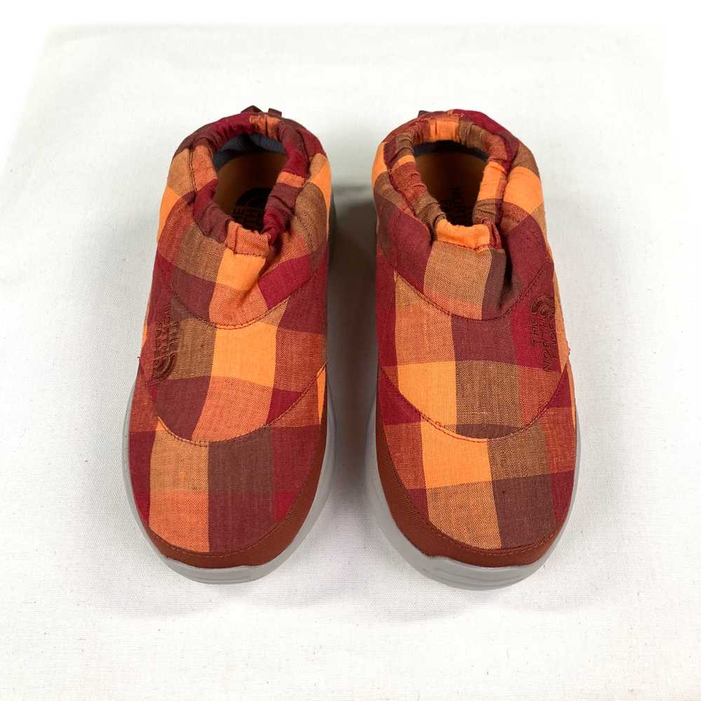 The North Face Nuptse Linen Plaid Clogs (Red) - image 12