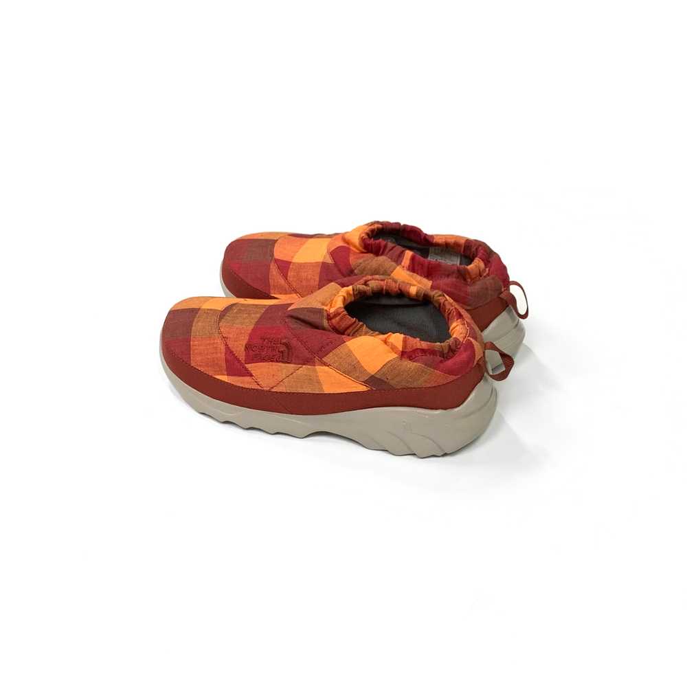 The North Face Nuptse Linen Plaid Clogs (Red) - image 4