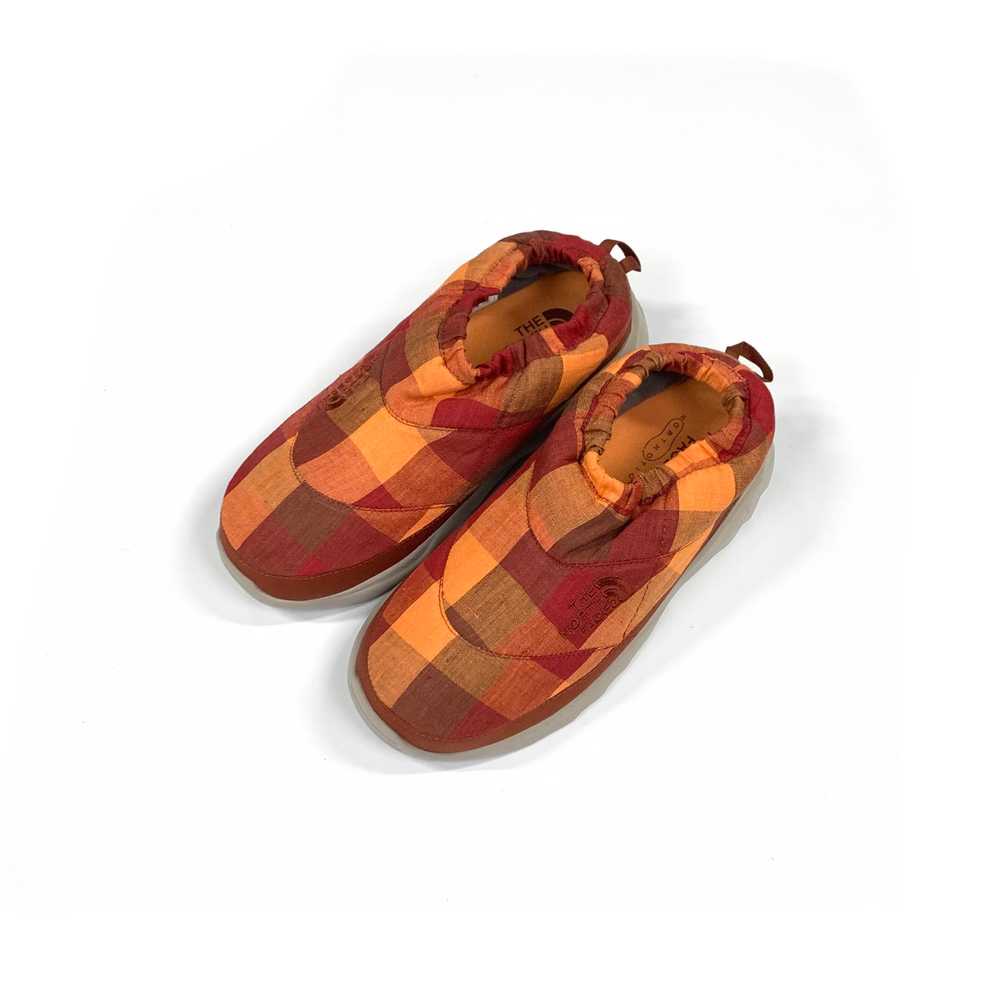 The North Face Nuptse Linen Plaid Clogs (Red) - image 6