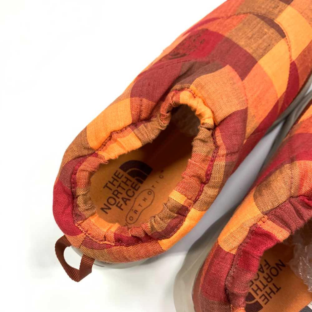 The North Face Nuptse Linen Plaid Clogs (Red) - image 7