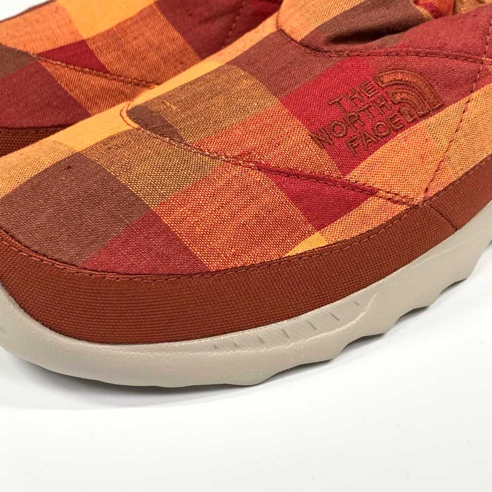 The North Face Nuptse Linen Plaid Clogs (Red) - image 8