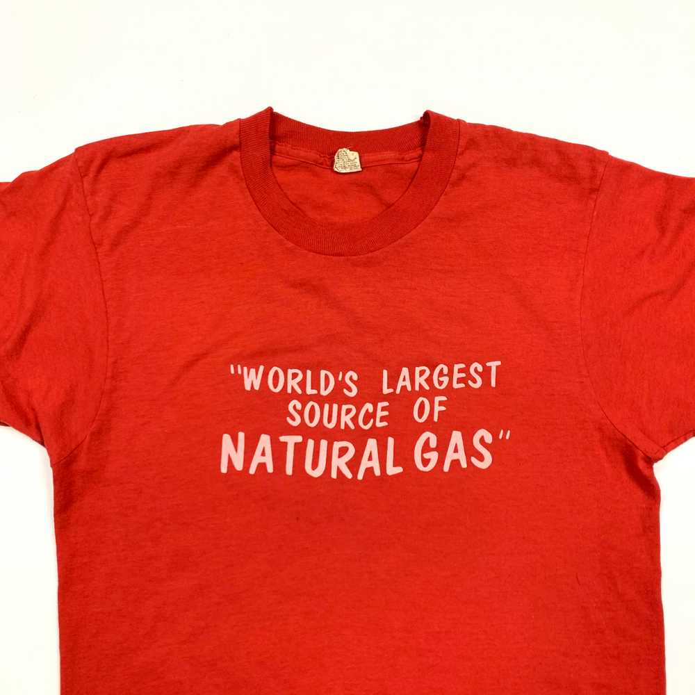 Vintage 80s "Natural Gas" T-Shirt - image 2