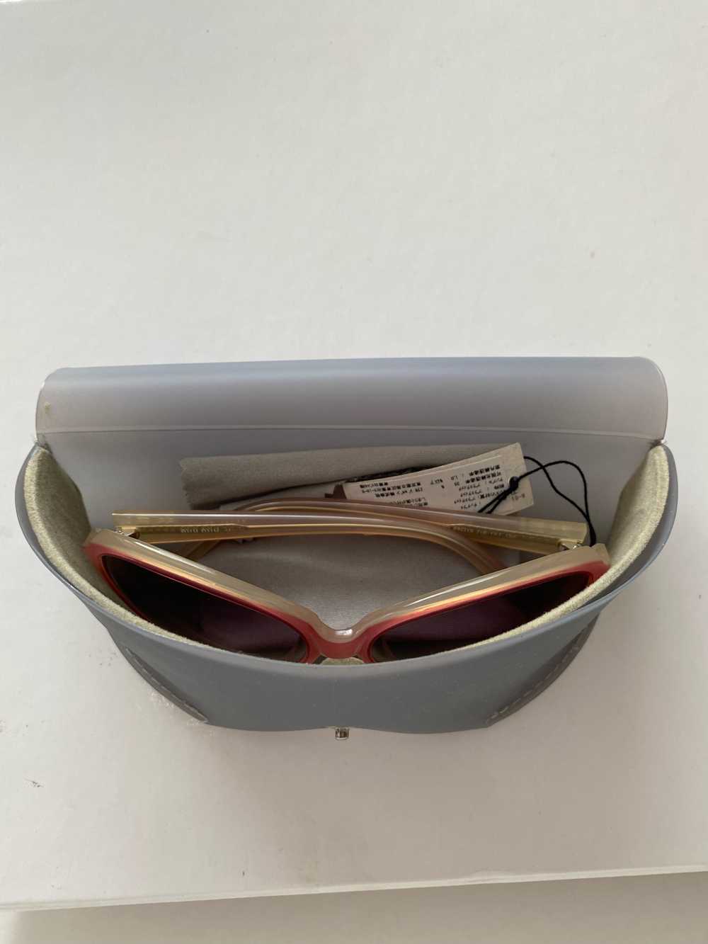 Miu Miu Pink Contrast Sunglasses - Gem