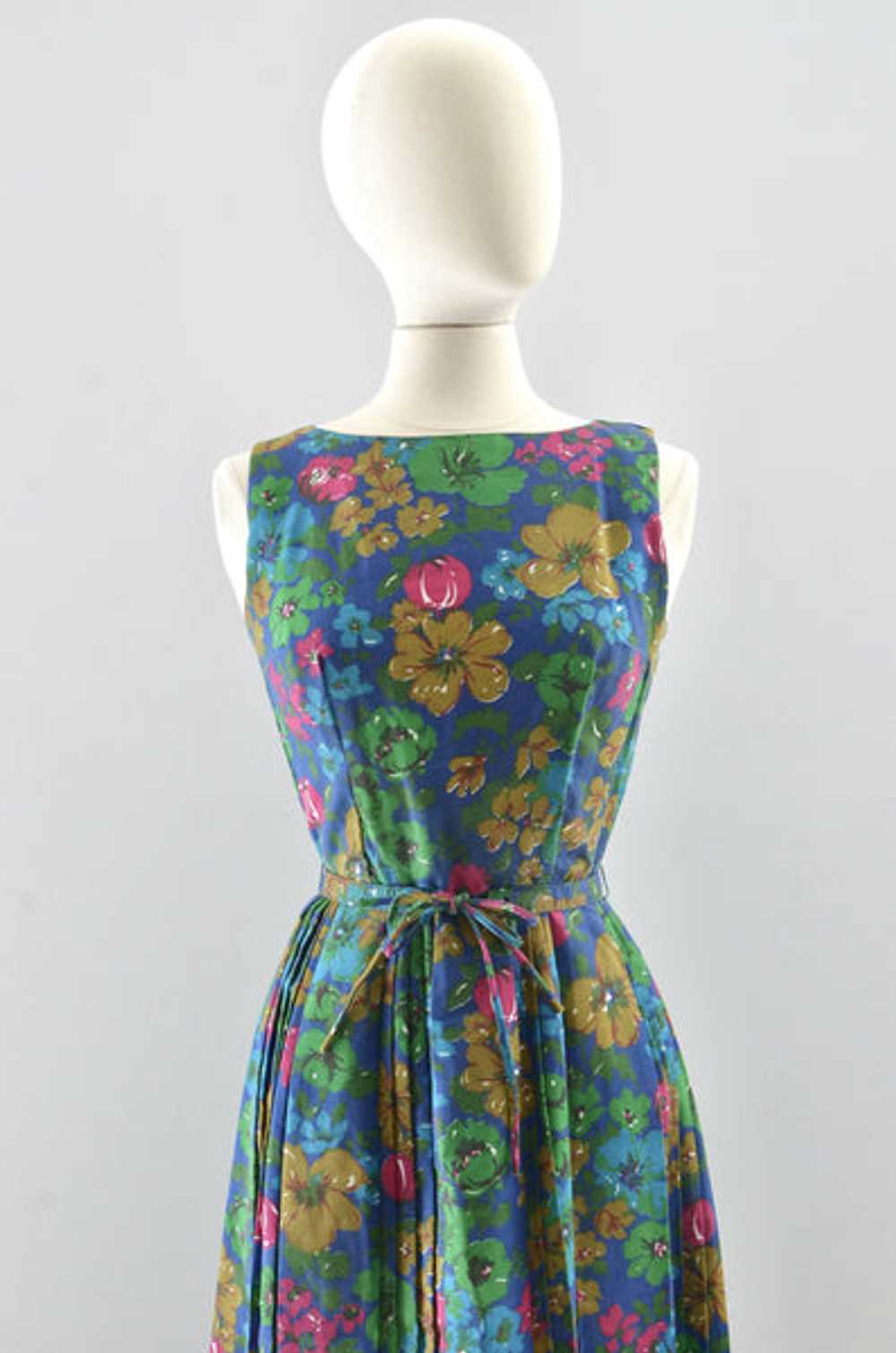 50's Belted Dress / small medium - image 3