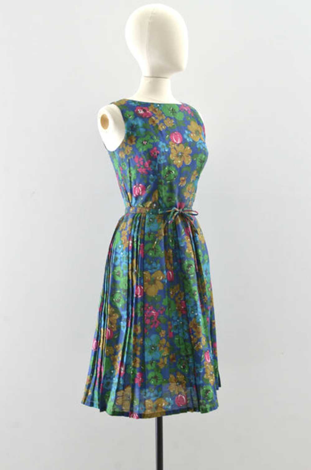 50's Belted Dress / small medium - image 4