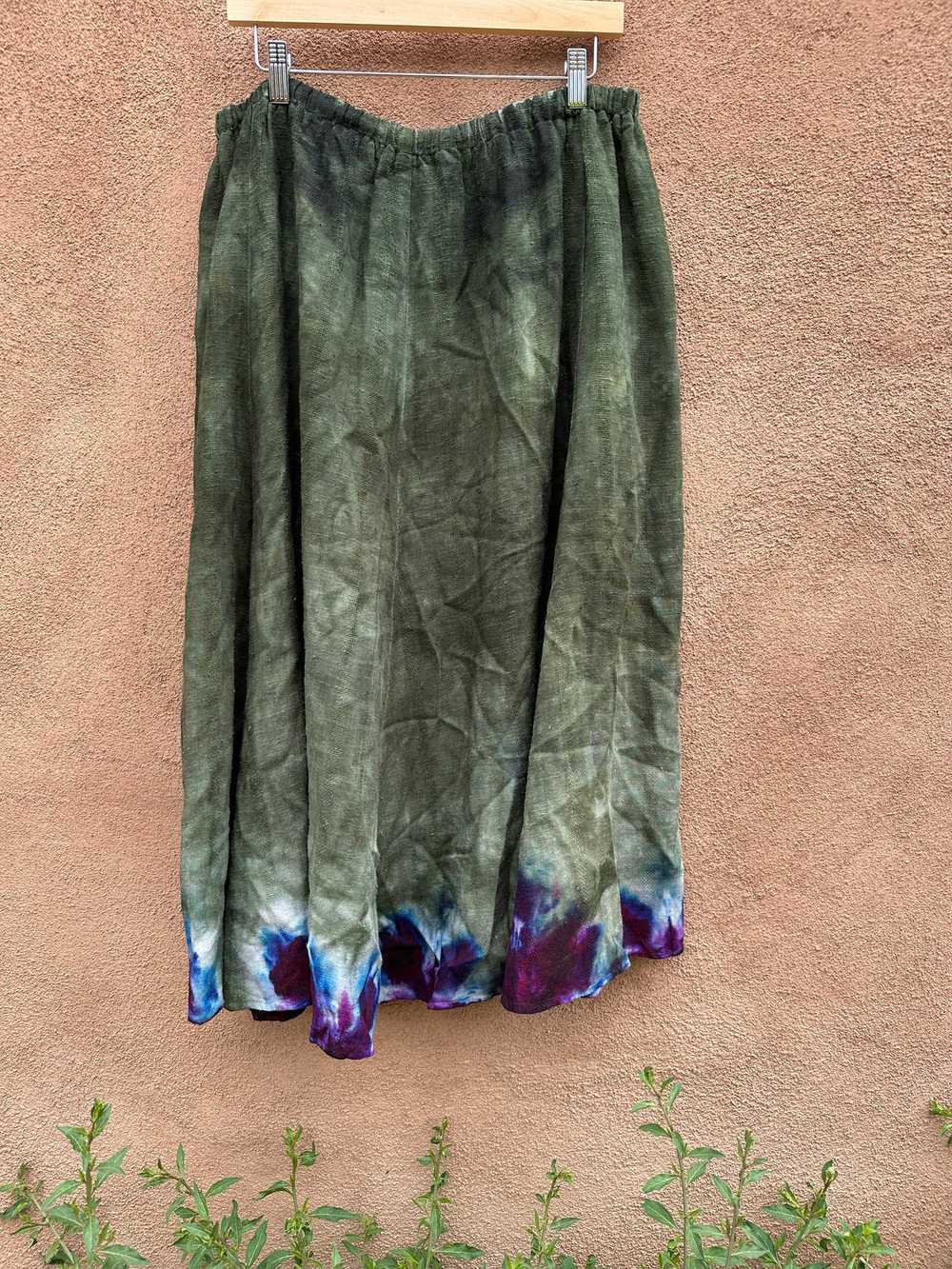 Green and Purple Tie Dye Skirt - image 3