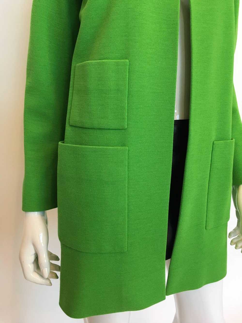 Norell Vintage 1960'S Kelly Green Coat - image 3